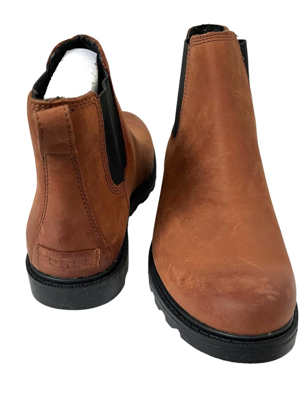 Sorel Ainsley Chelsea Winter Leather Ankle Boots Size 8.5